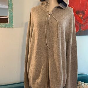 Cozy Gray Women's Hooded Cardigan